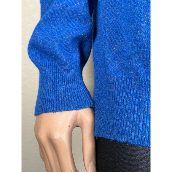 A.P.C. Women's Crewneck Pullover Sweater Blue Speckled - Picture 3 of 11